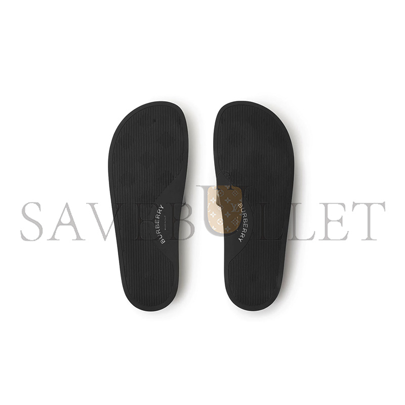 Bv*b*rry check slide sandals
